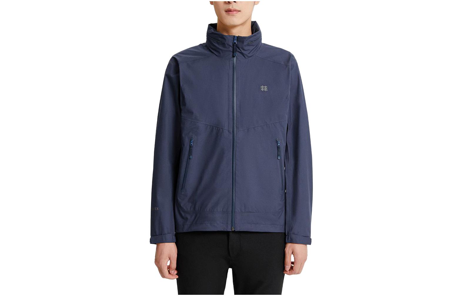 KOLON SPORT Solid Color Loose Fit Zip-Up Jacket LHGJ2MNK81