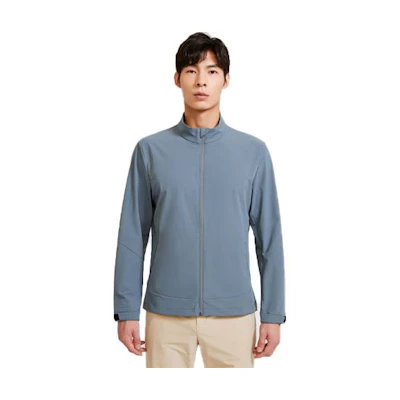 KOLON SPORT Solid Color Zip-Up Stand Collar Casual Jacket LHJK2AN105