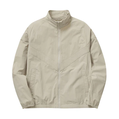 KOLON SPORT Solid Color Zip-Up Stand Collar Loose Fit Jacket TVJJM24562L