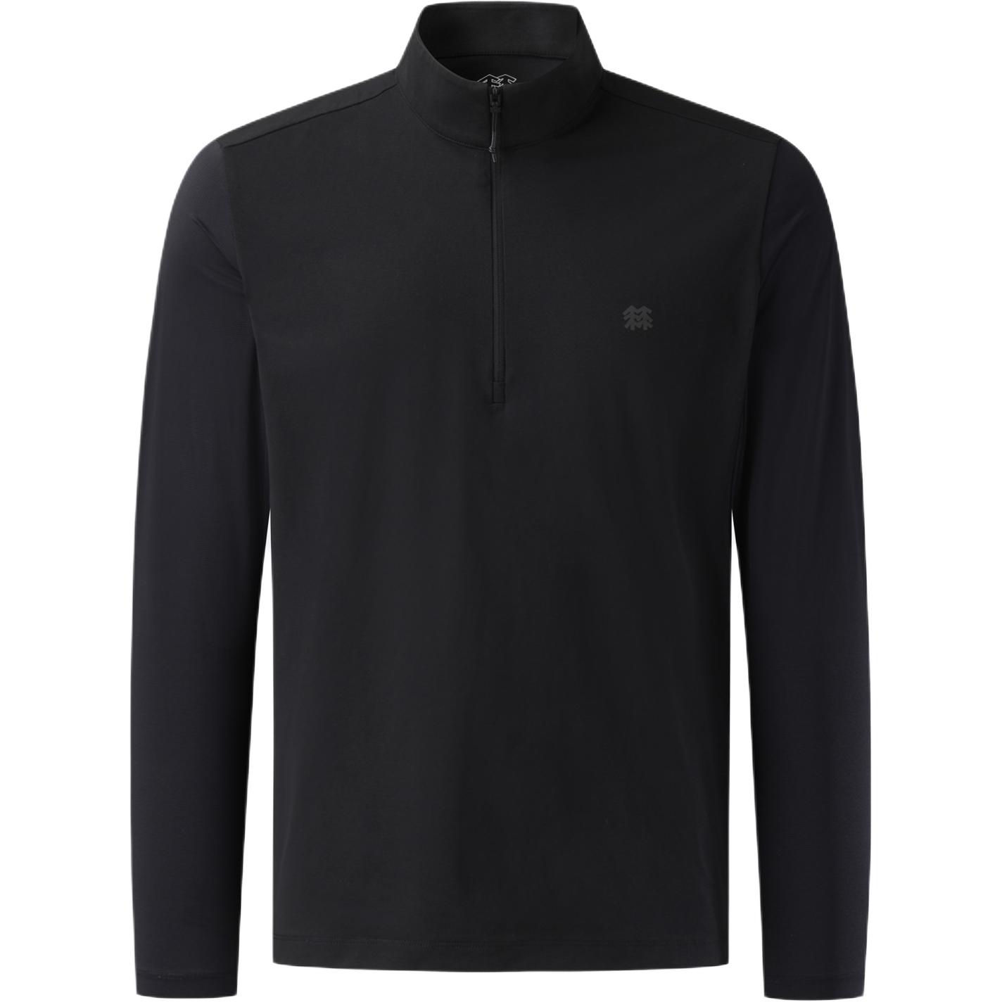 KOLON SPORT Solid Logo Half-Zip Lightweight Long-Sleeve T-Shirt JWTBM25271
