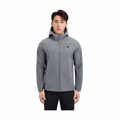 KOLON SPORT Solid Logo Hoodie Jacket Men’s Outdoor Shell LHJK3MN163