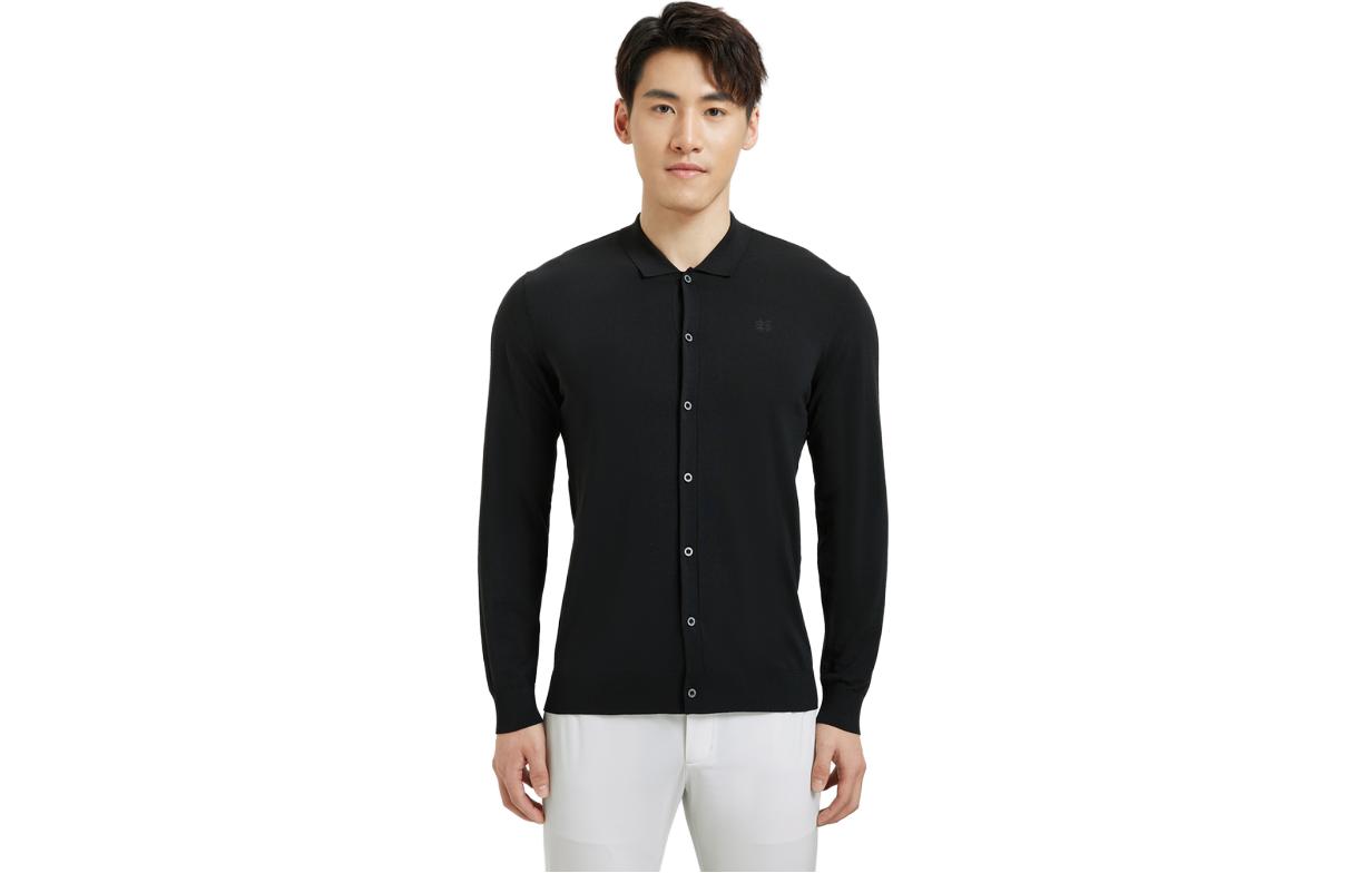 KOLON SPORT SS23 Solid Color Knit Cardigan Casual Long-Sleeve Jacket LHJK3MT699