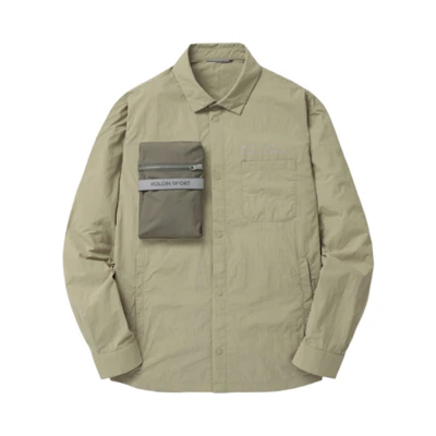 KOLON SPORT SS24 Beige Minimalist Pocket Jacket 21JJX22939BE