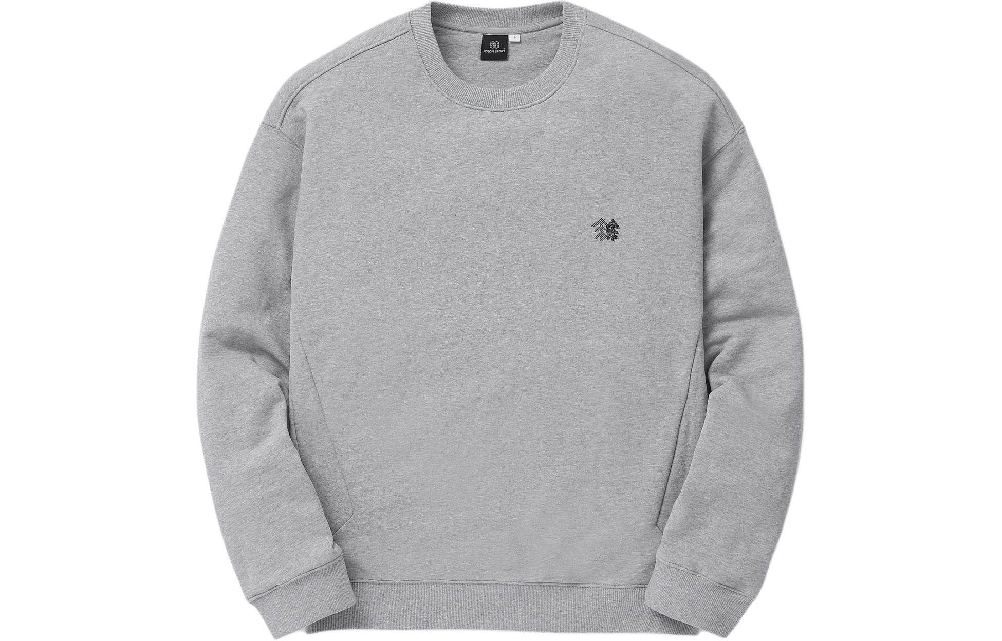 KOLON SPORT SS24 Unisex Antibacterial Soft Warm Crewneck Long Sleeve Sweatshirt TLTBS24401