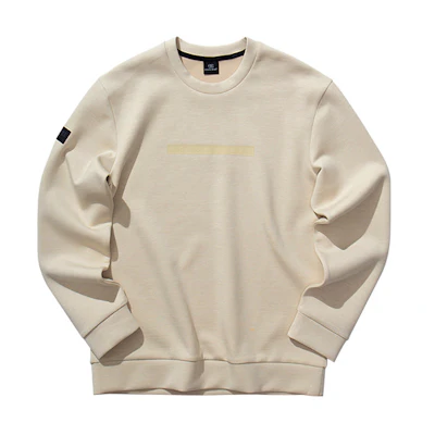 KOLON SPORT Travel Crewneck Sweatshirt with Heat-Printed Design LHMT2ST501
