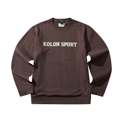 Kolon Sport Travel Series Vintage ECO Unisex Sweatshirt - Loose Fit Style LHMT3AT565