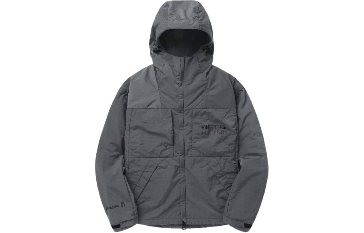 Order KOLON SPORT ユニセックス フード付きルーズフィットジップアップジャケット ダークグレー JWJJX24291-DGY