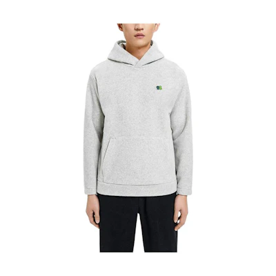 KOLON SPORT Unisex Solid Color Fleece Hoodie Long Sleeve Casual Sweatshirt LUMT2WTK67