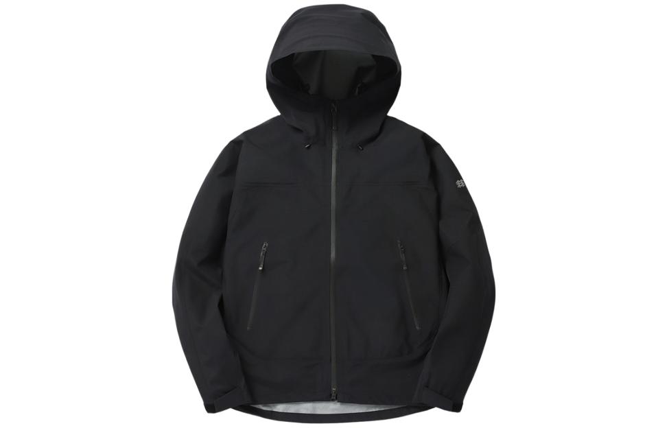 KOLON SPORT Unisex Waterproof Oversized Hoodie Zipper Jacket - Black TLJGX24491BLK