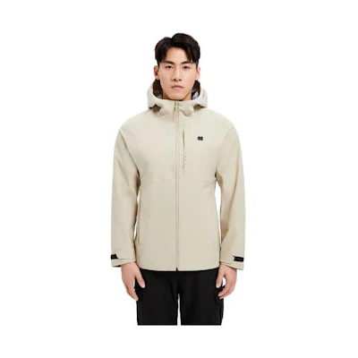KOLON SPORT Waterproof Windbreaker Jacket with Hood and Print Design LHJK3MN117