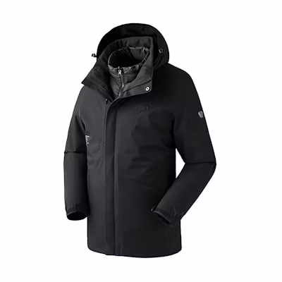 KOLON SPORT Waterproof Windbreaker Jacket with Logo Print J042094082