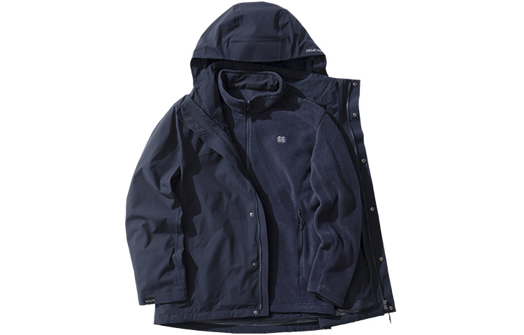 KOLON SPORT Waterproof Windproof Fleece-Lined Warm Jacket LHJK1WNT31