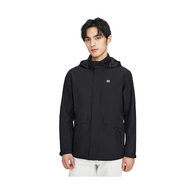 KOLON SPORT Waterproof Windproof Solid Hooded Outdoor Jacket LHGJ1WN117V