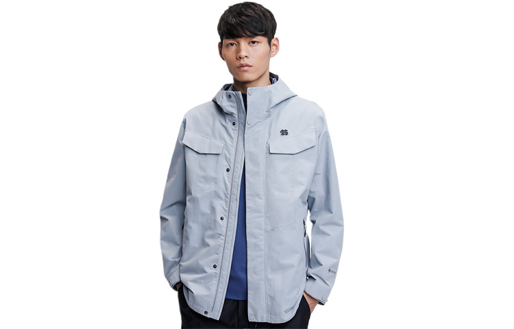 Kolon Sport Windproof Waterproof Mid-Length Outdoor Jacket LHGJ0SN121