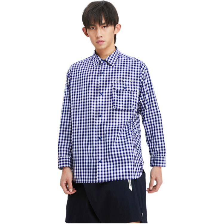 Sizing KOLON SPORT x CMFY 格紋寬鬆版型男女休閒長袖襯衫 LUSH4MT937