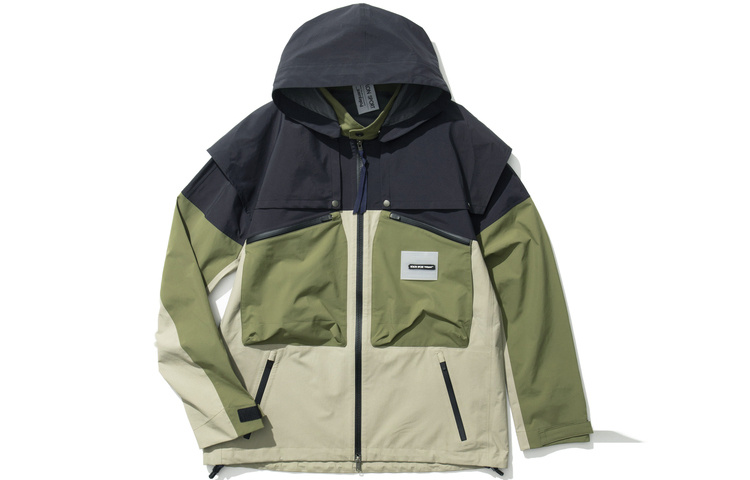 KOLON SPORT POLIQUANT 3-Layer Waterproof Colorblock Jacket LHJK2WT987