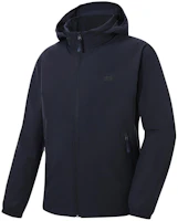 Kolon Sport Zip-Up Jacket with Hoodie - Gray/Navy Blue JWJJS23141-GNA Kolon Sport Zip-Up Jacket with Hoodie - Gray/Navy Blue JWJJS23141-GNA
