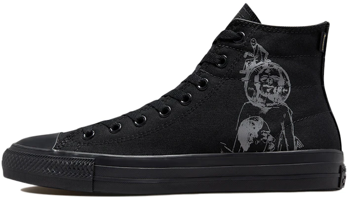 Krooked x コンバース チャックテイラー オールスター プロ ハイ 'トリプルブラック' 172389C Buy Krooked x コンバース チャックテイラー オールスター プロ ハイ 'トリプルブラック' 172389C