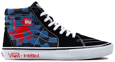 Krooked x Vans Skate Sk8-Hi 'Natas For Ray Barbee' VN0A5FCCAPG Krooked x Vans Skate Sk8-Hi 'Natas For Ray Barbee' VN0A5FCCAPG