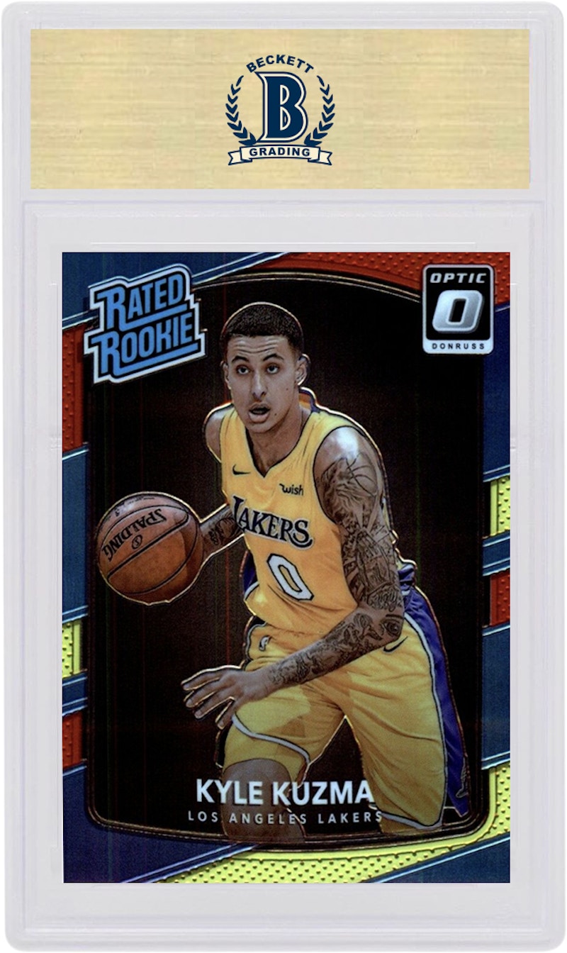 Order Kyle Kuzma 2017 Donruss Optic Novato Rojo/Amarillo #174