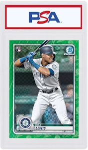 Kyle Lewis 2020 Bowman Chrome X Novato Verde X-Fractor /31 #90 Buy Kyle Lewis 2020 Bowman Chrome X Novato Verde X-Fractor /31 #90