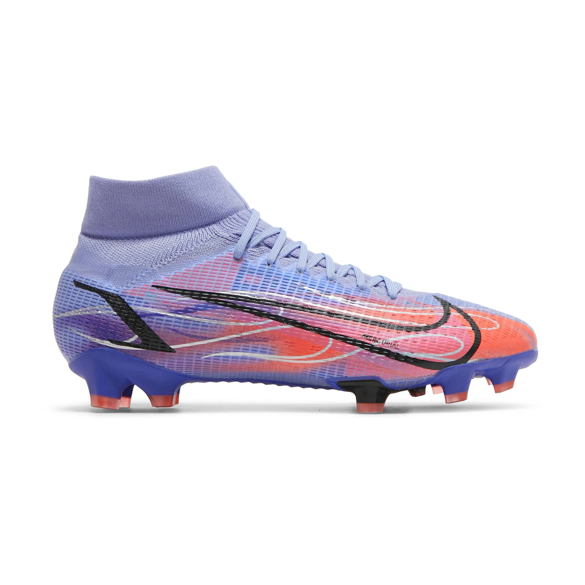 Kylian Mbappé x Nike Mercurial Superfly Pro FG 'Flames' Sepatu Bola DJ3977-506