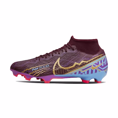 Kylian Mbappé Nike Zoom Mercurial Superfly 9 Academy FG MG 'Dark Beetroot'