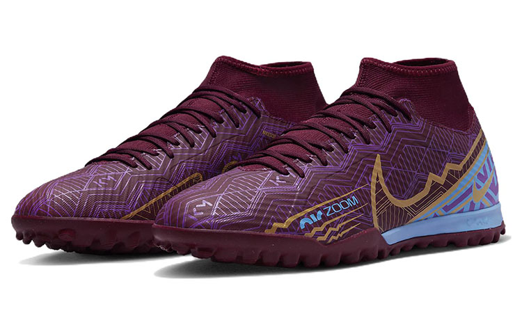 Shop 基利安·姆巴佩 x Nike Zoom Mercurial Superfly 9 Academy TF「深紅甜菜根」DO9347-694