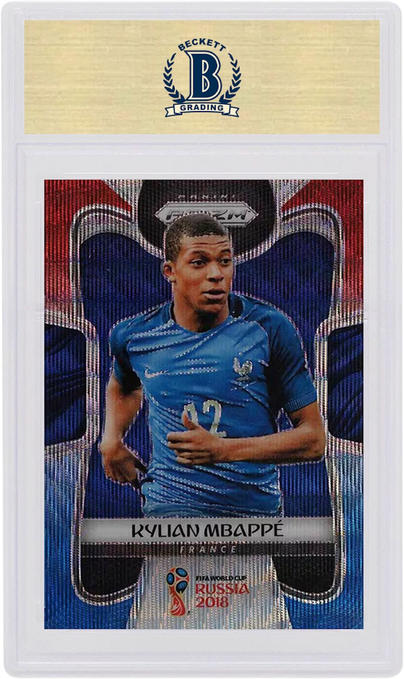 Order 基利安·姆巴佩 2018年帕尼尼Prizm世界盃紅藍波紋卡 #80