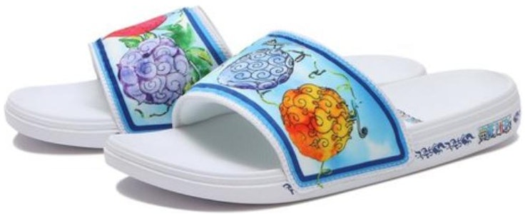 ONE PIECE x Vans Lacostaslide-on "惡魔果實" 運動休閒鞋 男女皆宜 白色 Lookbook ONE PIECE x Vans Lacostaslide-on "惡魔果實" 運動休閒鞋 男女皆宜 白色