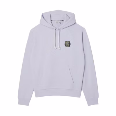 LACOSTE Badge Hoodie Long Sleeve Sweatshirt - Phoenix Blue. SH7491-J2G