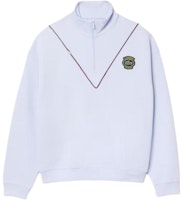 LACOSTE Badge Stand Collar Pullover Sweatshirt - Phoenix Blue. SH7386-J2G LACOSTE Badge Stand Collar Pullover Sweatshirt - Phoenix Blue. SH7386-J2G