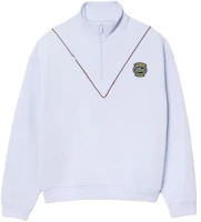 Order LACOSTE Badge Stand Collar Pullover Sweatshirt - Phoenix Blue. SH7386-J2G