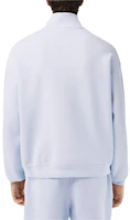 Shop LACOSTE Badge Stand Collar Pullover Sweatshirt - Phoenix Blue. SH7386-J2G