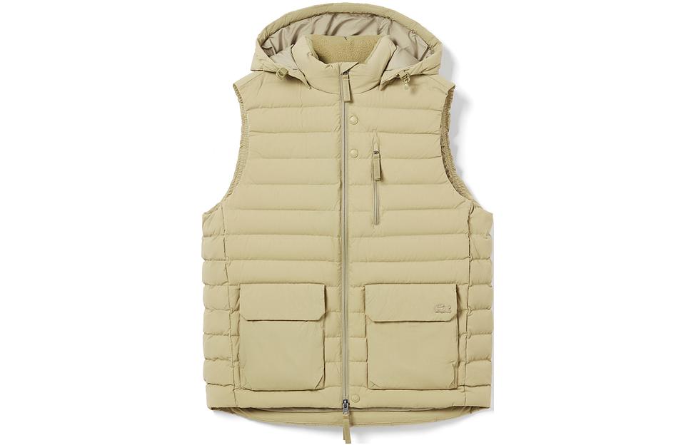 LACOSTE  Beige Hoodie Zip-Up Jacket with Warm Vest BH8529-CB8