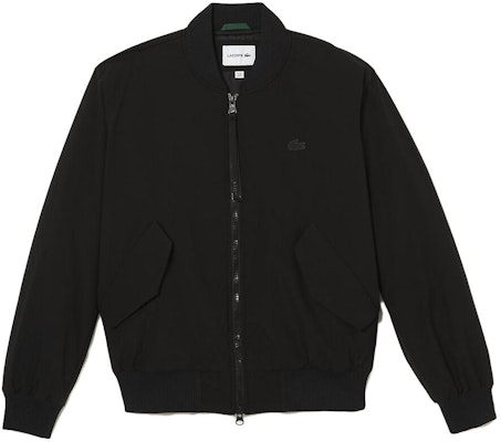 LACOSTE 黑色飛行夾克 - 素色立領外套 BH0549-031 Order LACOSTE 黑色飛行夾克 - 素色立領外套 BH0549-031