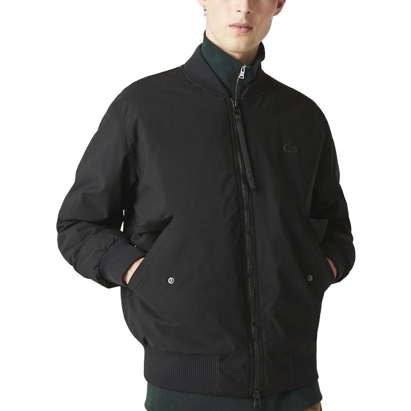 Purchase LACOSTE 黑色飛行夾克 - 素色立領外套 BH0549-031
