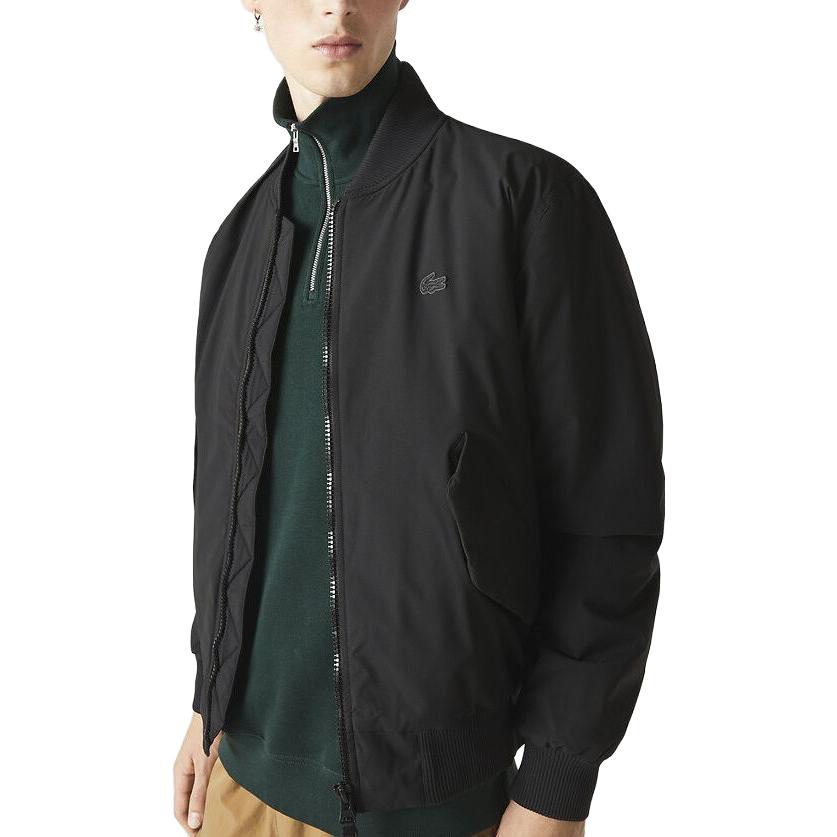 Details for LACOSTE 黑色飛行夾克 - 素色立領外套 BH0549-031