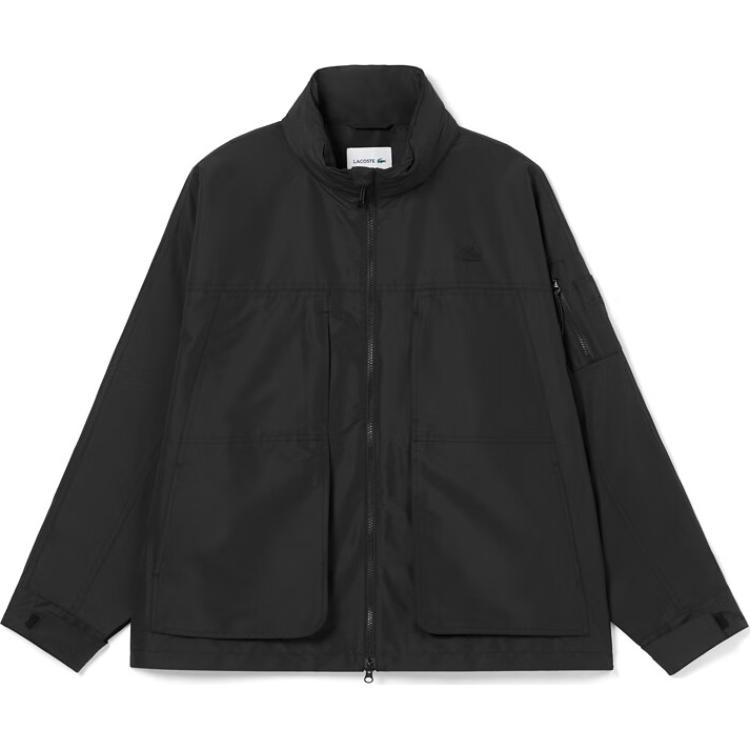 LACOSTE  Black Casual Jacket - Solid Color Block Design BH3767-031 圖 2