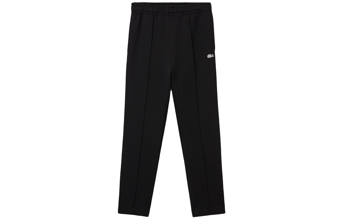 LACOSTE  Black Casual Slim Fit Plain Elastic Pants XH7450