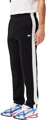 LACOSTE Black Casual Slim Fit Plain Elastic Pants XH7450 Shop LACOSTE Black Casual Slim Fit Plain Elastic Pants XH7450