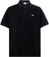 LACOSTE Black Cotton Logo Casual Short Sleeve Polo Shirt. L1212-031 LACOSTE Black Cotton Logo Casual Short Sleeve Polo Shirt. L1212-031