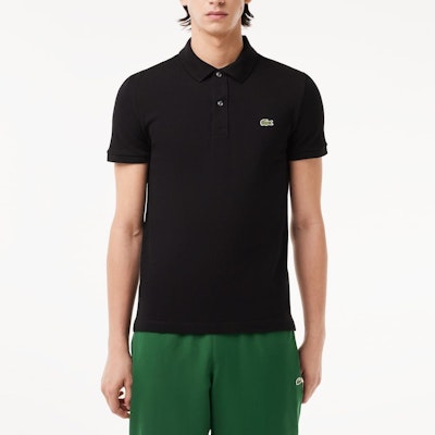 LACOSTE 黑色棉質標誌休閒短袖POLO衫 L1212-031 Details for LACOSTE 黑色棉質標誌休閒短袖POLO衫 L1212-031