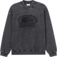 Order LACOSTE Black Crewneck Long-Sleeve Sweatshirt Comfortable Fit. SH4151-031