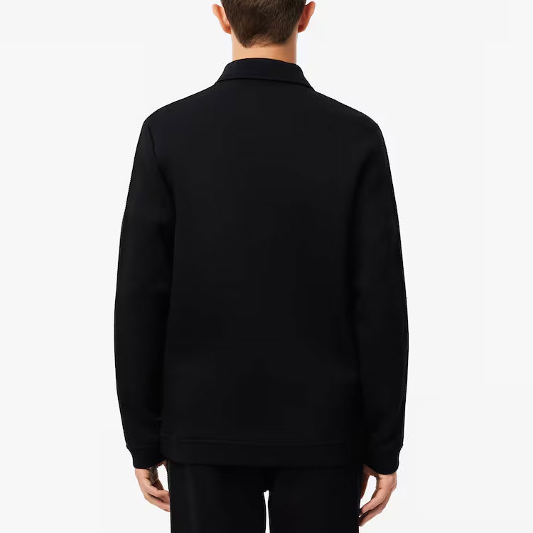 LACOSTE  Black Embroidered Logo Polo Collar Long Sleeve Jacket. SH3862-C31 圖 5