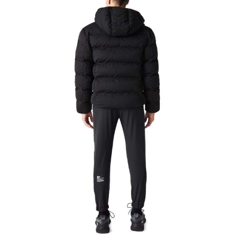 Purchase LACOSTE 黑色連帽羽絨外套 - 保暖極簡設計 BH4462