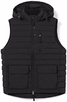LACOSTE Black Hooded Zip-Up Jacket Vest - Plain Warm Design BH8529-031 LACOSTE Black Hooded Zip-Up Jacket Vest - Plain Warm Design BH8529-031