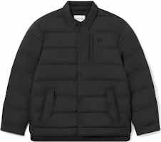 LACOSTE Black Long-Sleeve Padded Warm Cotton Jacket with Collar. BH2383 LACOSTE Black Long-Sleeve Padded Warm Cotton Jacket with Collar. BH2383