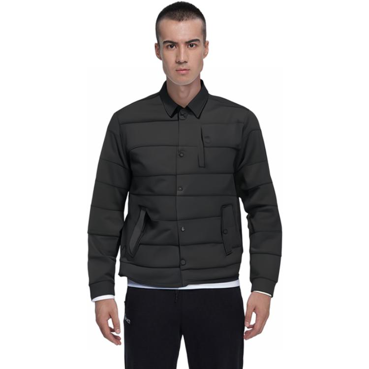 LACOSTE  Black Long-Sleeve Padded Warm Cotton Jacket with Collar. BH2383 圖 4