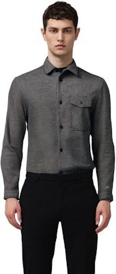 LACOSTE Black Loose Fit Buttoned Collar Shirt CH5973-031 Shop LACOSTE Black Loose Fit Buttoned Collar Shirt CH5973-031